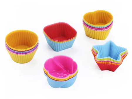 12PCS Silicone muffin mold For Cheap