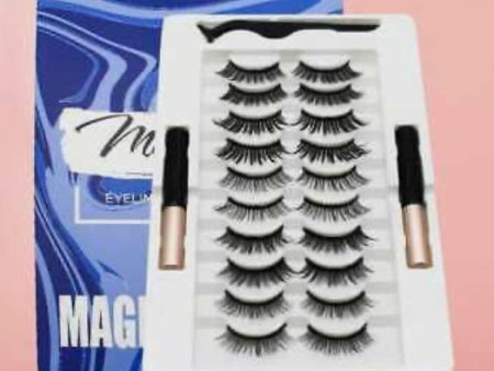 10 Pairs Waterproof Magnetic Lashes Supply