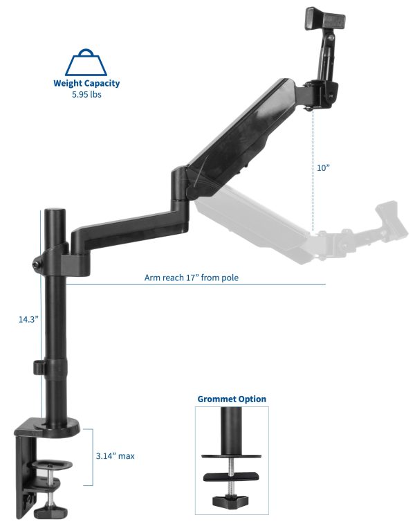 Pneumatic Arm Microphone Desk Mount For Discount