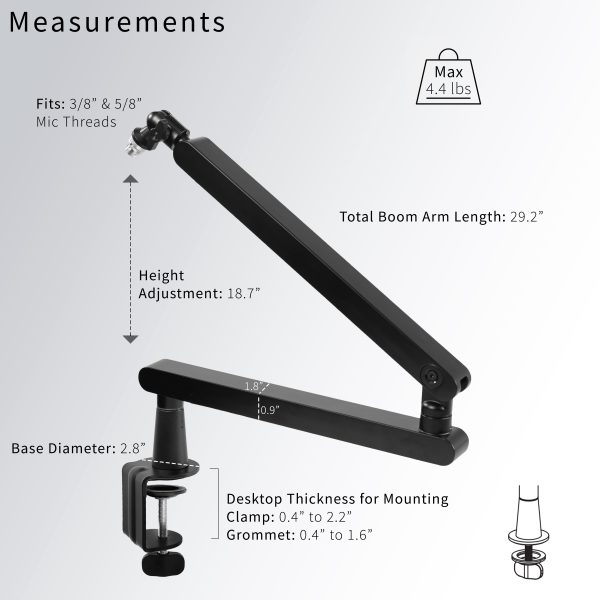 Low Height Microphone Desk Mount For Cheap