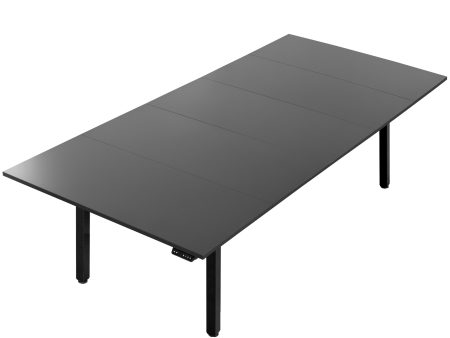 118  x 55  Dual Motor 4-Leg Conference Table with Square Corner Top Online now