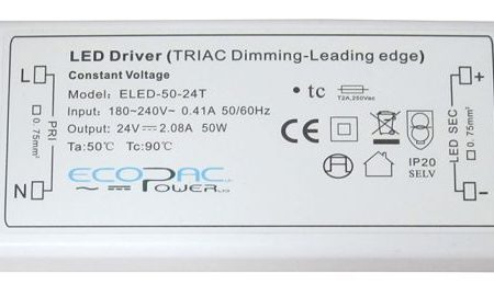 ELED-50-S - Ecopac ELED-50 Series LED Driver 50W 12V – 24V on Sale