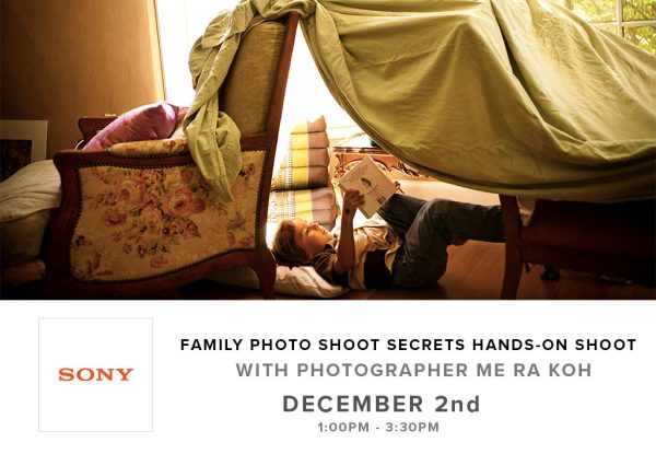 Family Photo Shoot Secrets Hands-On Shoot with Me Ra Koh (December 2nd) Online now