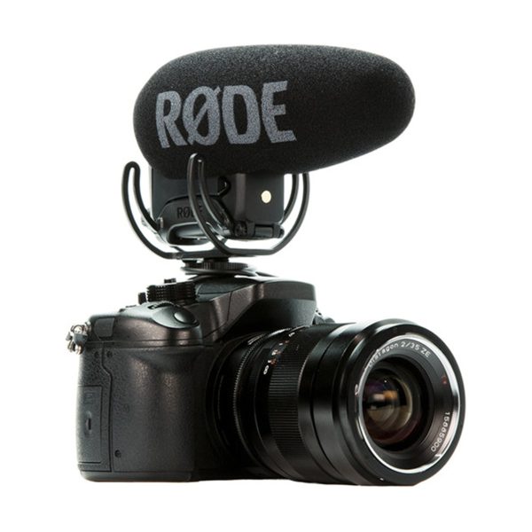 RODE VideoMic Pro+ Directional On-Camera Microphone with Rycote Lyre Suspension Mount and LB-1 Battery on Sale