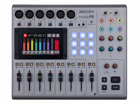 Zoom PodTrak P8 Portable Multitrack Podcast Recorder For Sale