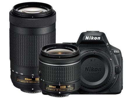 Nikon D5600 Dual Lens Camera Kit w 18-55mm VR II & 70-300mm Lens Online Hot Sale