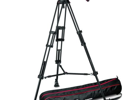 Manfrotto MVKN8TWINMUS Video Kit with Nitrotech N8 Head & 546B Twin Leg with Mid-Level Spreader Tripod Cheap